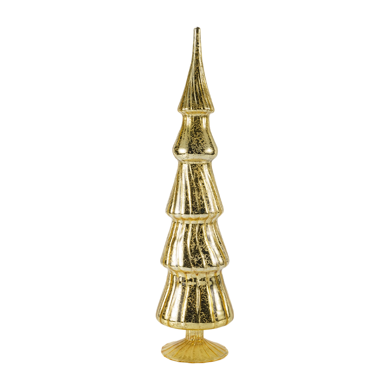 Bộ 2 mảnh trang trí mặt bàn trang trí cây thông Noel sọc xoay 10 × 40cm