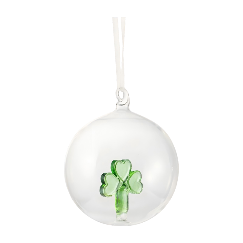 Bộ trang trí thủy tinh Giáng sinh thổi bằng tay 8cm