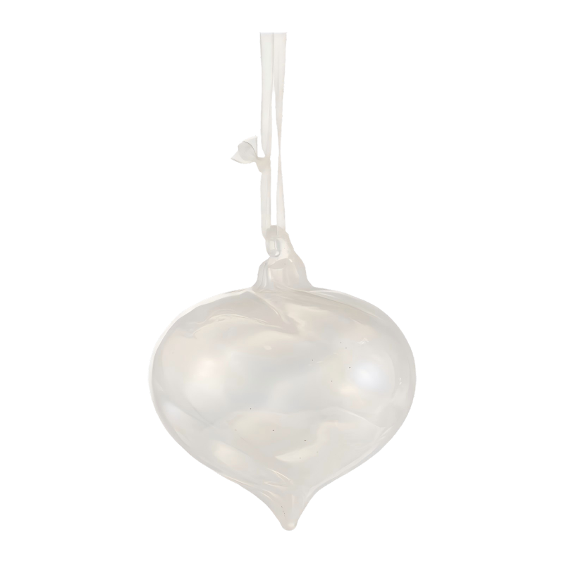Quả cầu thủy tinh Giáng sinh hình xoáy óng ánh 8cm