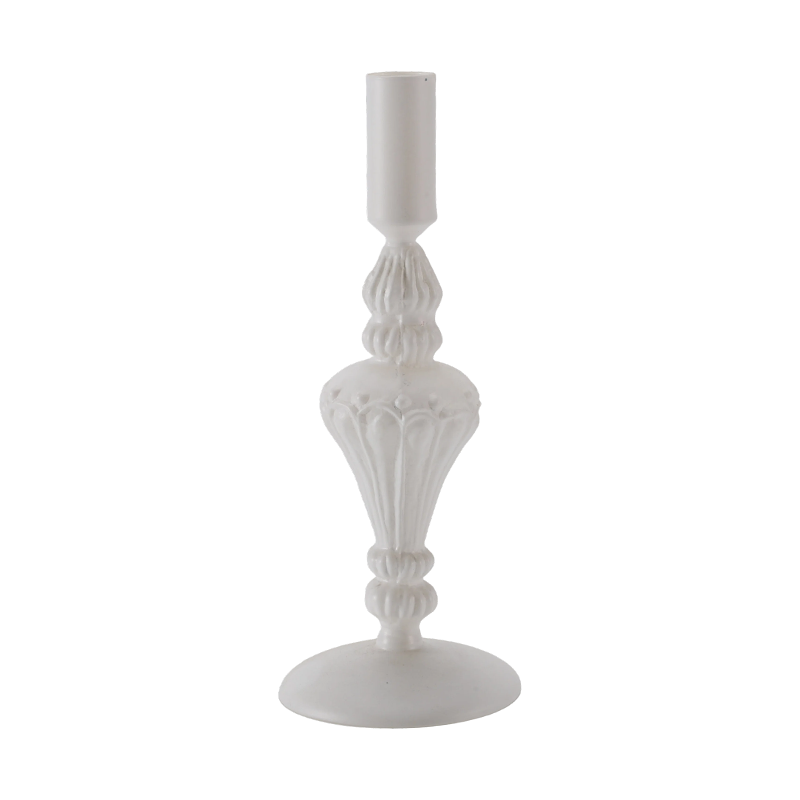 Bộ sưu tập chân nến thủy tinh đầy màu sắc 18cm