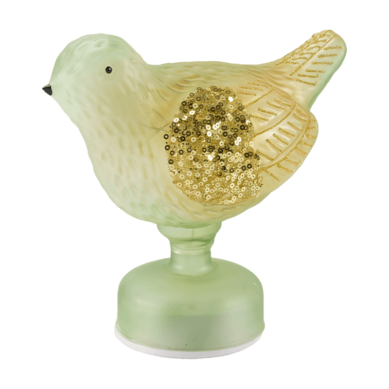 Đèn để bàn hình chim trang trí lấp lánh/đính sequin (có đèn LED)