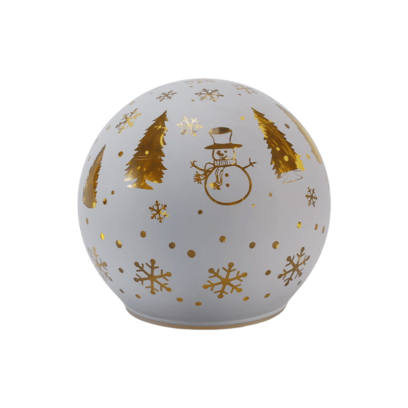 Đèn quả cầu thủy tinh lễ hội (Ánh kim / Cây thông Noel / Cảnh đêm / Kiểu người tuyết)