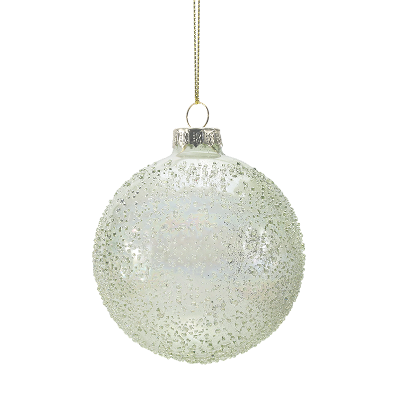 Món trang sức Giáng sinh bằng thủy tinh thổi bằng tay 888 cm