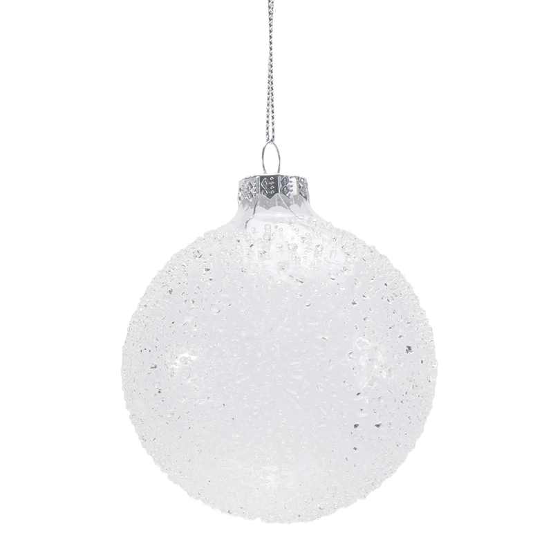 Món trang sức Giáng sinh bằng thủy tinh thổi bằng tay 888 cm