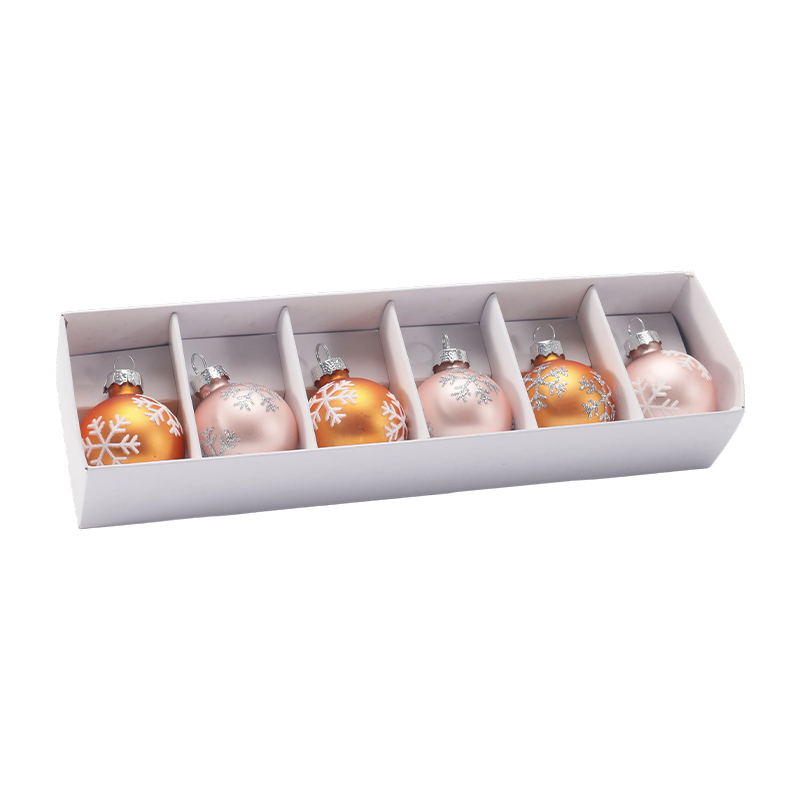 Bộ trang trí quả bóng Giáng sinh bằng thủy tinh cao cấp