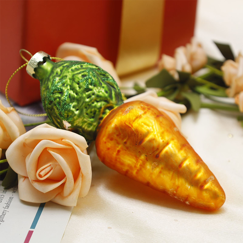 Đồ trang trí treo kính Giáng sinh hình rau củ
