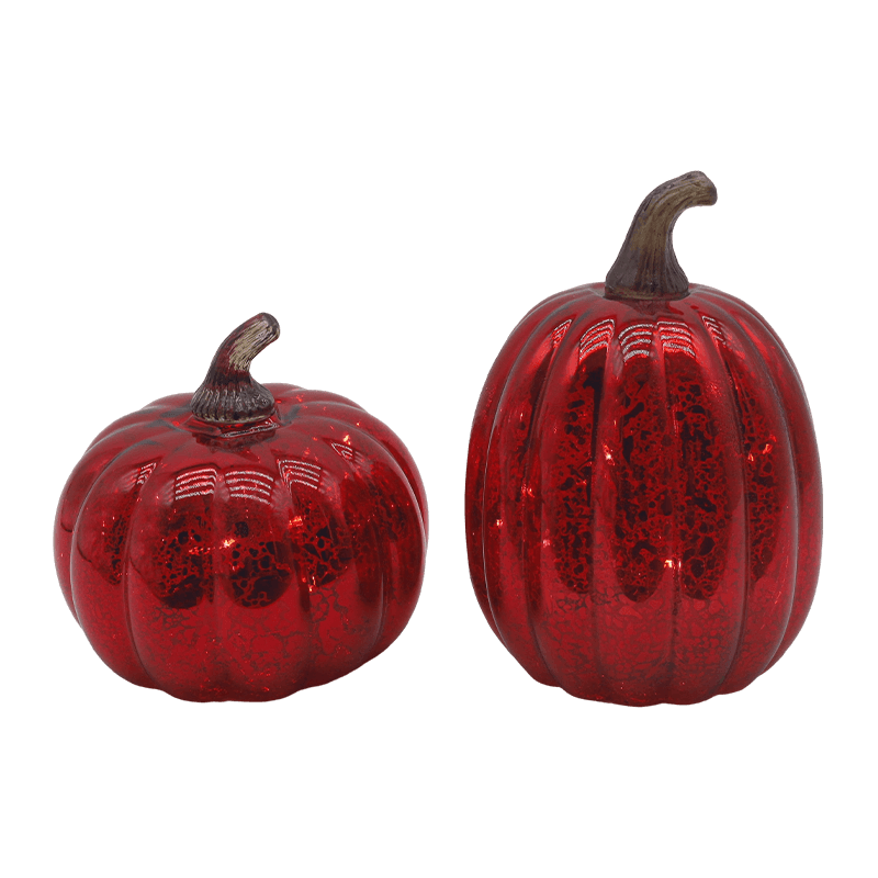 Đèn LED thủy tinh Halloween 12 * 15cm Trang trí bàn bí ngô