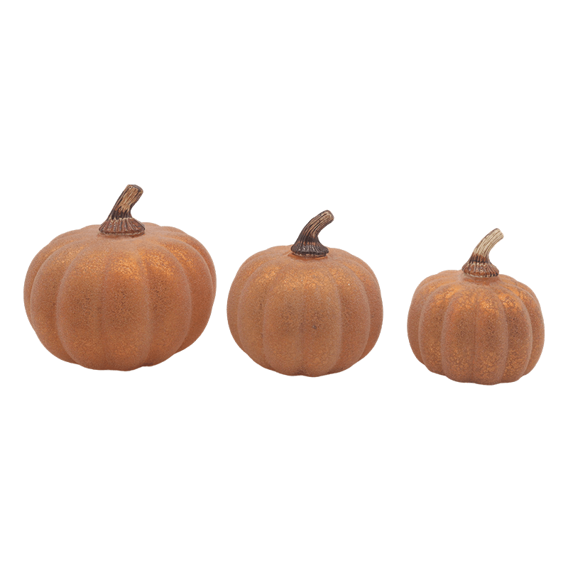 10*11.5cm & 12*15cm Halloween LED Kính Bí Ngô Đèn Trang Trí Để Bàn