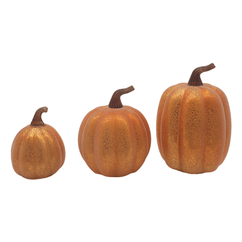 10*11.5cm & 12*15cm Halloween LED Kính Bí Ngô Đèn Trang Trí Để Bàn